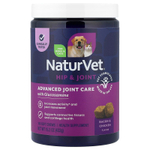 NaturVet, Hip & Joint, улучшенная формула для здоровья суставов с глюкозамином, для собак и кошек, со вкусом бекона и курицы, 180 жевательных таблеток, 432 г (15,2 унции)