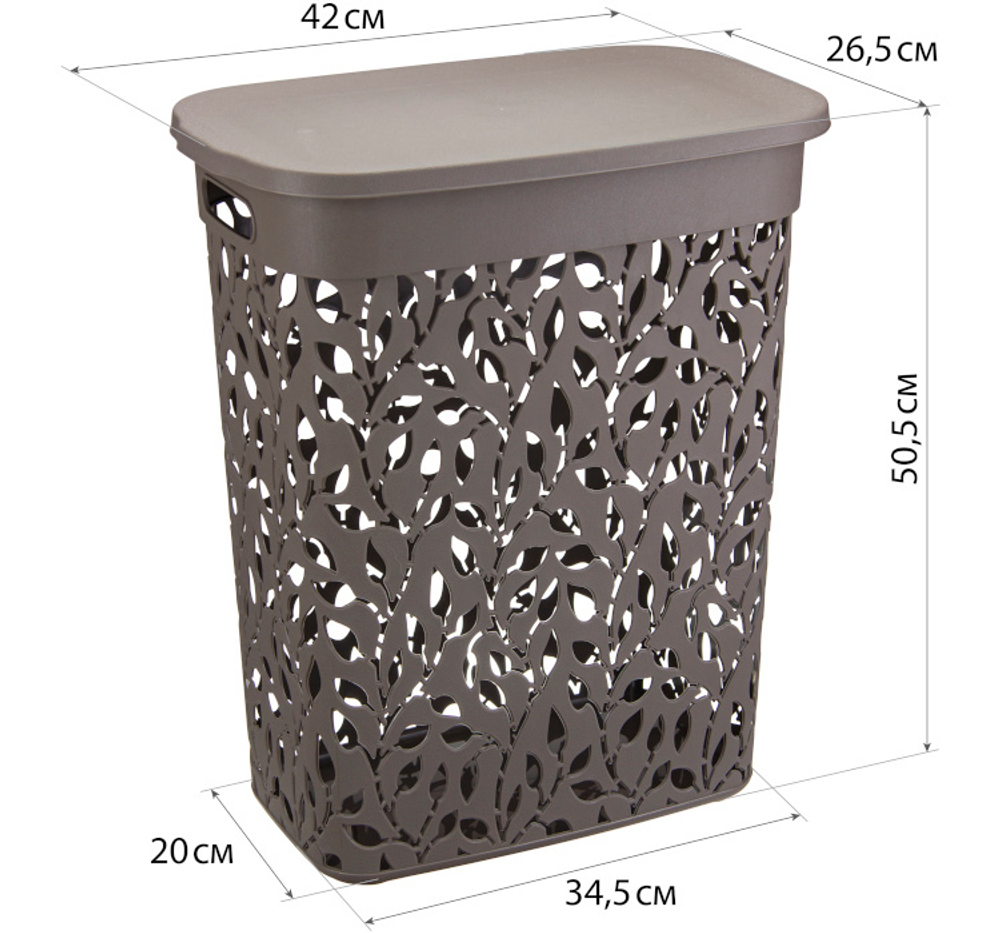 Корзина для белья ФЛОРА 35л. М2620
