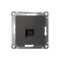 Розетка компьютерная AtlasDesign RJ45 кат.6A механизм базальт SE ATN001486
