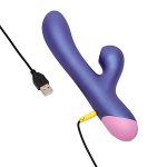 Фиолетовый вибратор-кролик 22см с бесконтактной клиторальной стимуляцией Romp Pulse Purple RPPU1SG4