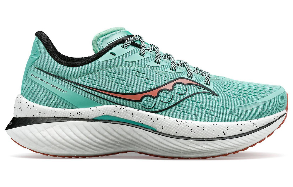 Saucony Endorphin Speed Coffee Speed 3 lightweight and comfortable shock absorption non-slip wear-resistant low-top training running shoes women's green