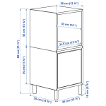 Комбинация для хранения - EKET IKEA/ЭКЕТ ИКЕА, 35x35x80, серый