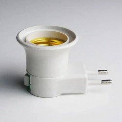 Патрон для лампы, Цоколь:E27, Галогенная, 1 шт.