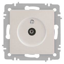 Розетка Intro Accent 6-301-06 TV одиночная, IP20, СУ, перламутр