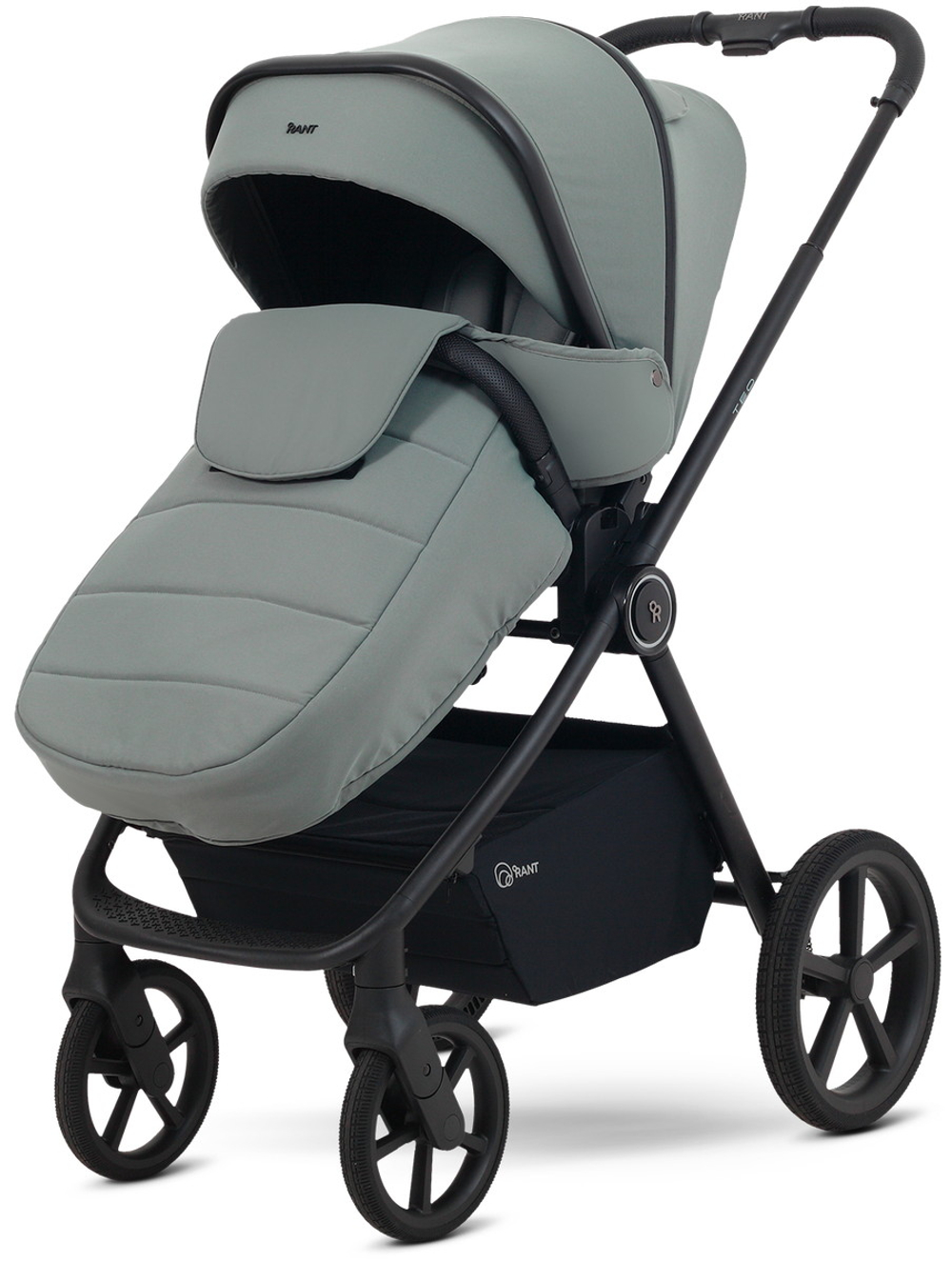 Детская коляска Rant Teo Soft 3 в 1 с автокреслом Aster Zero Beige Olive