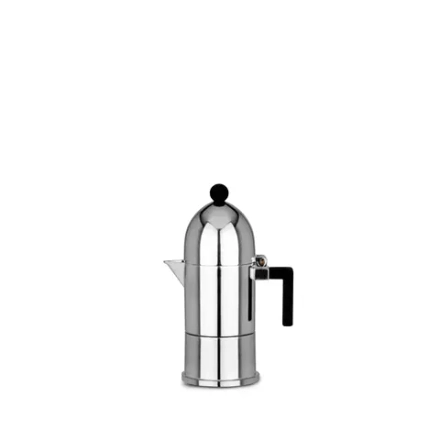 Alessi - Алюминиевая турка кофеварка под давлением La Cupola на 1 чашку. / артикул   A9095/1 B  / GTIN 8003299920808