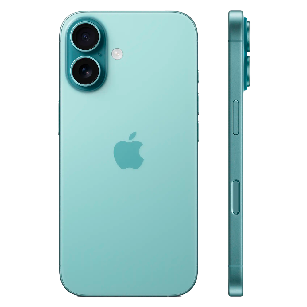 Смартфон Apple iPhone 16 128GB, eSIM, Teal (Зеленый)