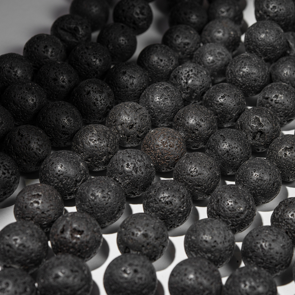 Лава вулканическая натуральная, 20,3мм, шар
