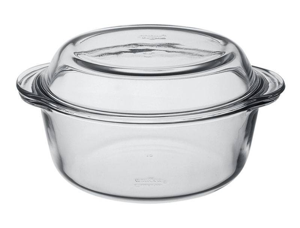 Форма жаропрочная круглая с крышкой 2000мл "Borcam"