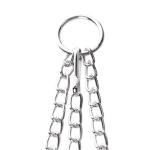 Серебристо-чёрные зажимы для сосков с кольцом для пениса ToyFa Metal 712051