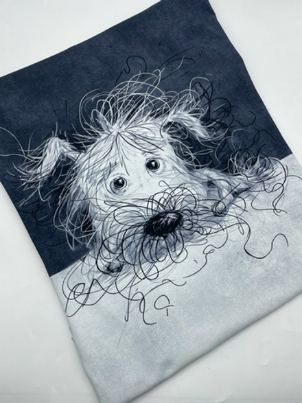 Кулирка купон 80см грустный пес