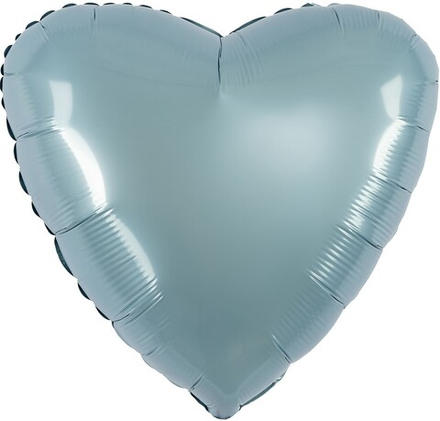 Шар (19''/48 см) Сердце, Утренний туман, Бохо, 1 шт.