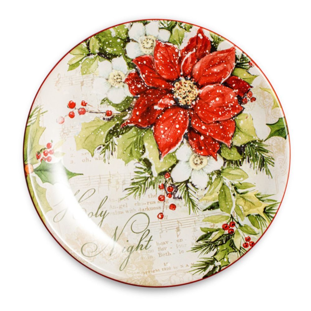 Тарелка закусочная 23см Certified International Corp Тихая ночь Цветок