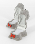 Футляр «Детская» болонка‑мальчик для кольца и серёг