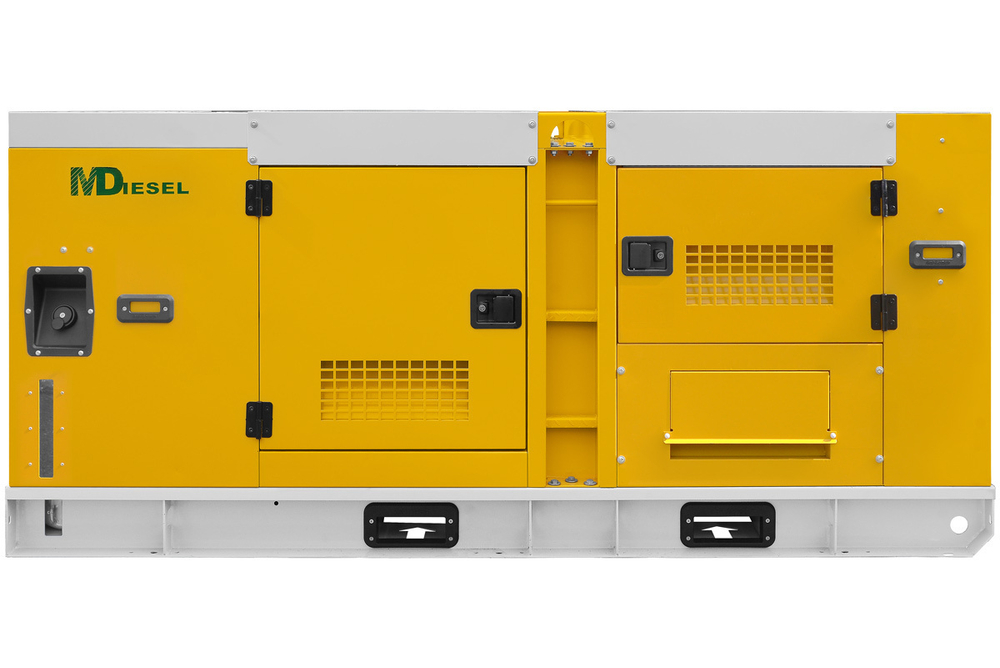 Резервный дизельный генератор МД ЭД-80-Т400-1РКМ29 в шумозащитном кожухе на шасси