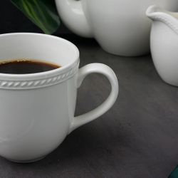 Кружка 330 мл белая d 8,5 см h9 см   Noble [6]