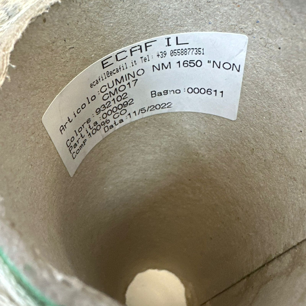 CUMINO - Ecafil; 100% хлопок; 165м/100гр; col.932102, цвет: кремовый с серыми брызгами