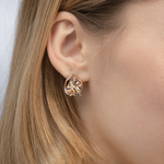 Серьги «Шарм» с английским замком из красного золота c натуральными топазами white 02-5090-00-201-1110