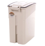 Контейнер для корма, 19,5 см Д х 32 см Ш х 34,5 см В - 16 л, пластик, бежевый
