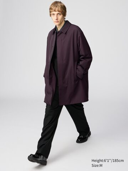 UNIQLO Полупальто PUFFERTECH, бургунди