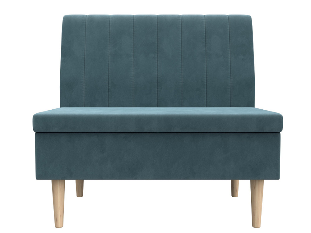 Диван прямой Мини, Бирюзовый, Велюр, 126040