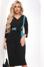Костюм "Эффектная штучка" (черный/бирюза) К8359 LT Collection