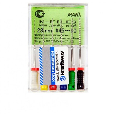 К-Files №90-140 28мм (6шт) Мани