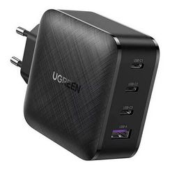 Сетевое зарядное устройство Ugreen CD224 USB-A+3*USB-C 65W GaN (70774) черный