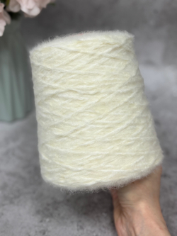 Пряжа меринос бобинная Ecafil арт. KEAN, цвет Сливочный пломбир, 100гр.