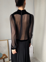 Платье тёмно-серое, S