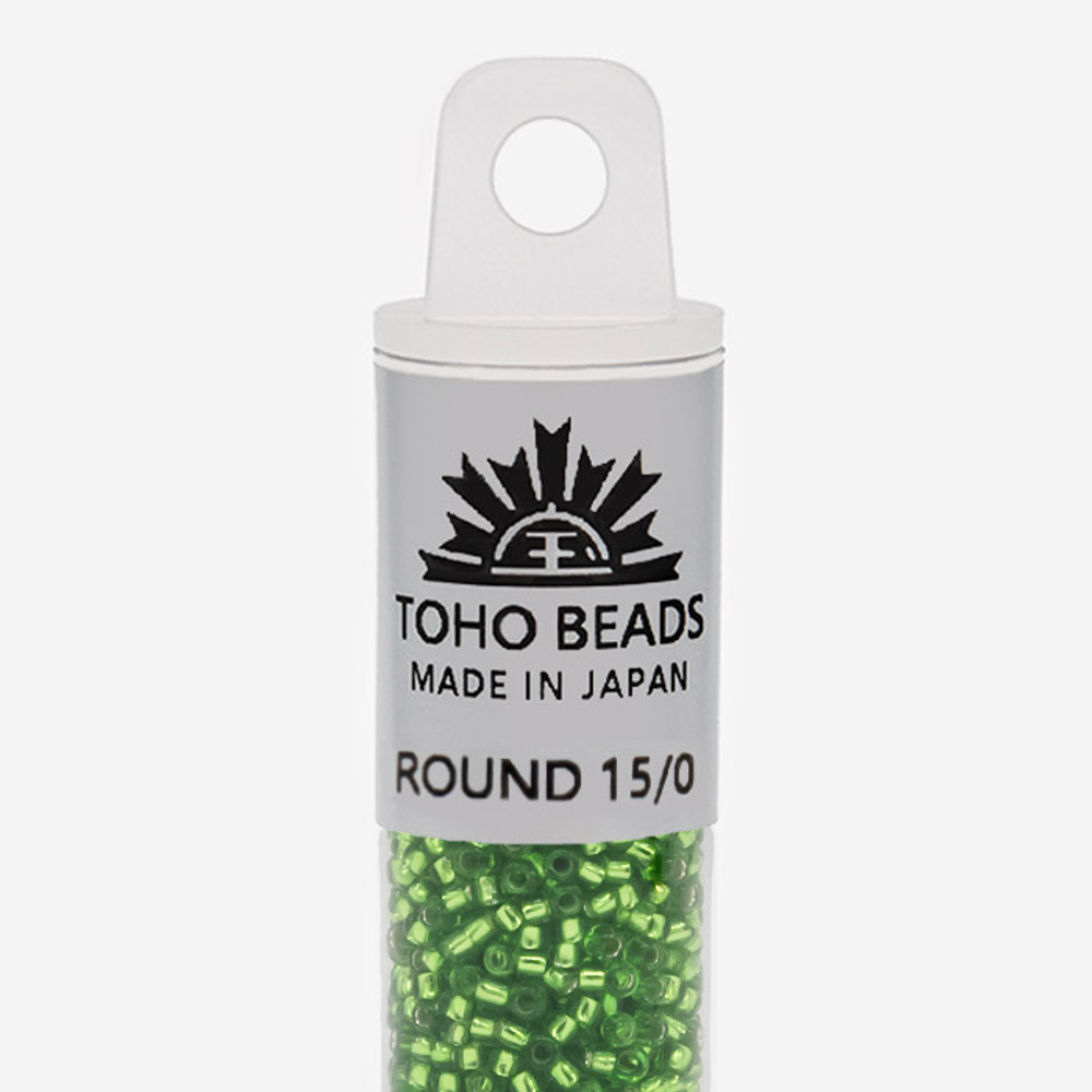 Японский бисер TOHO Round 15/0 (№27), с внутренним серебрением, прозрачный