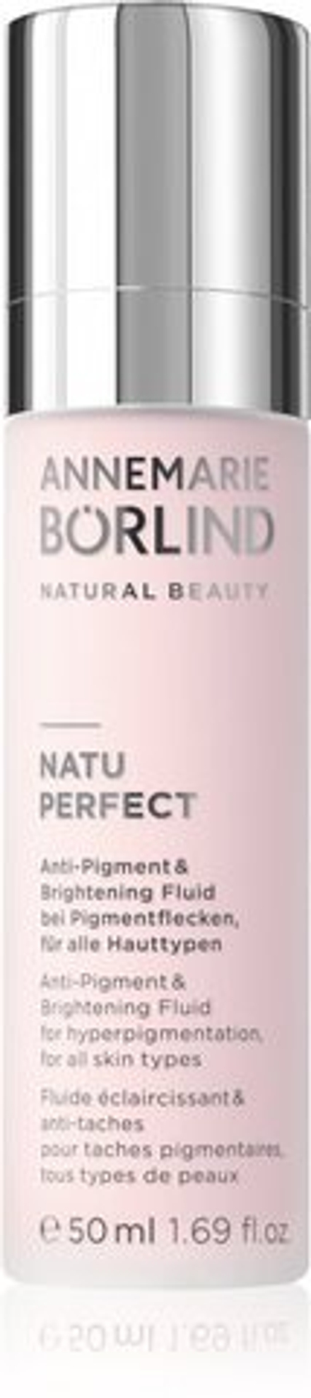 ANNEMARIE BÖRLIND SPECIAL CARE NATUPERFECT - Осветляющий флюид против обесцвечивания кожи /   50  ml  / GTIN 4011061008597