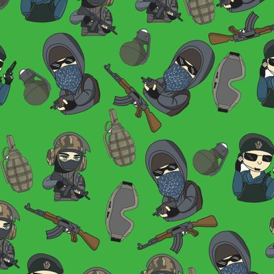 Террорист на зеленом