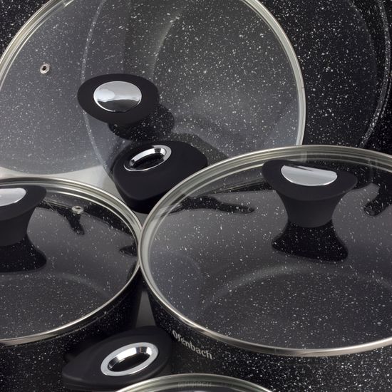 Набор посуды Ofenbach NB 100520 (12 предметов) из алюминия с мраморным покрытием