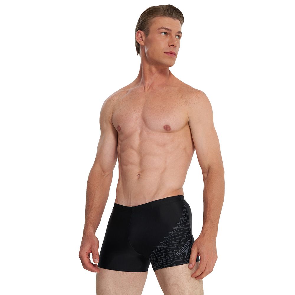 Плавки SPEEDO Eco Medley Logo Swim boxer, 8-1135400334, р.30 (рос.46), нейлон, эластан, черный
