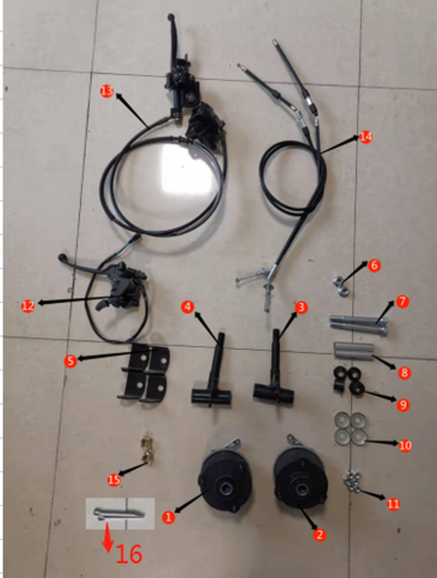 Запчасти G к квадроциклу Motax Mikro 110