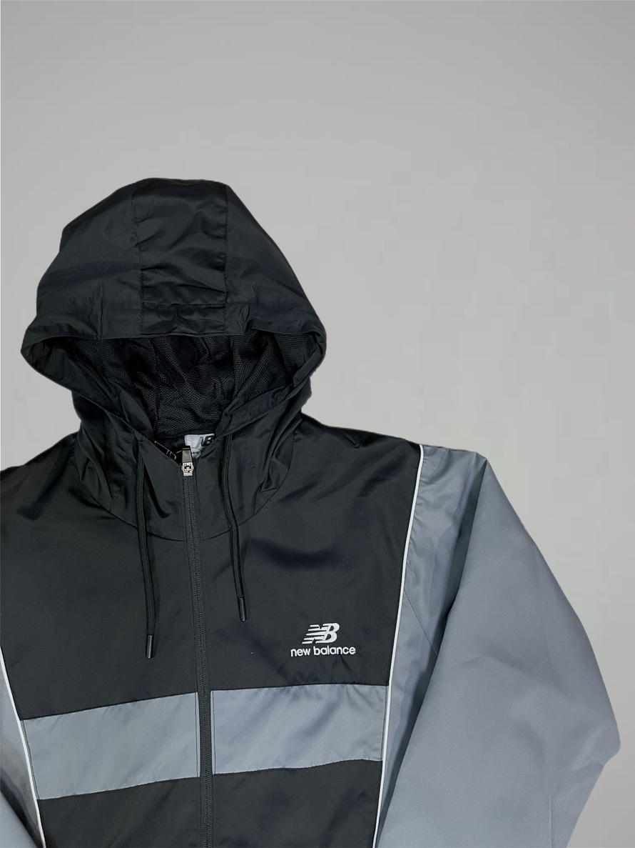 Костюм New Balance #10445 (чёрн.-сер.)