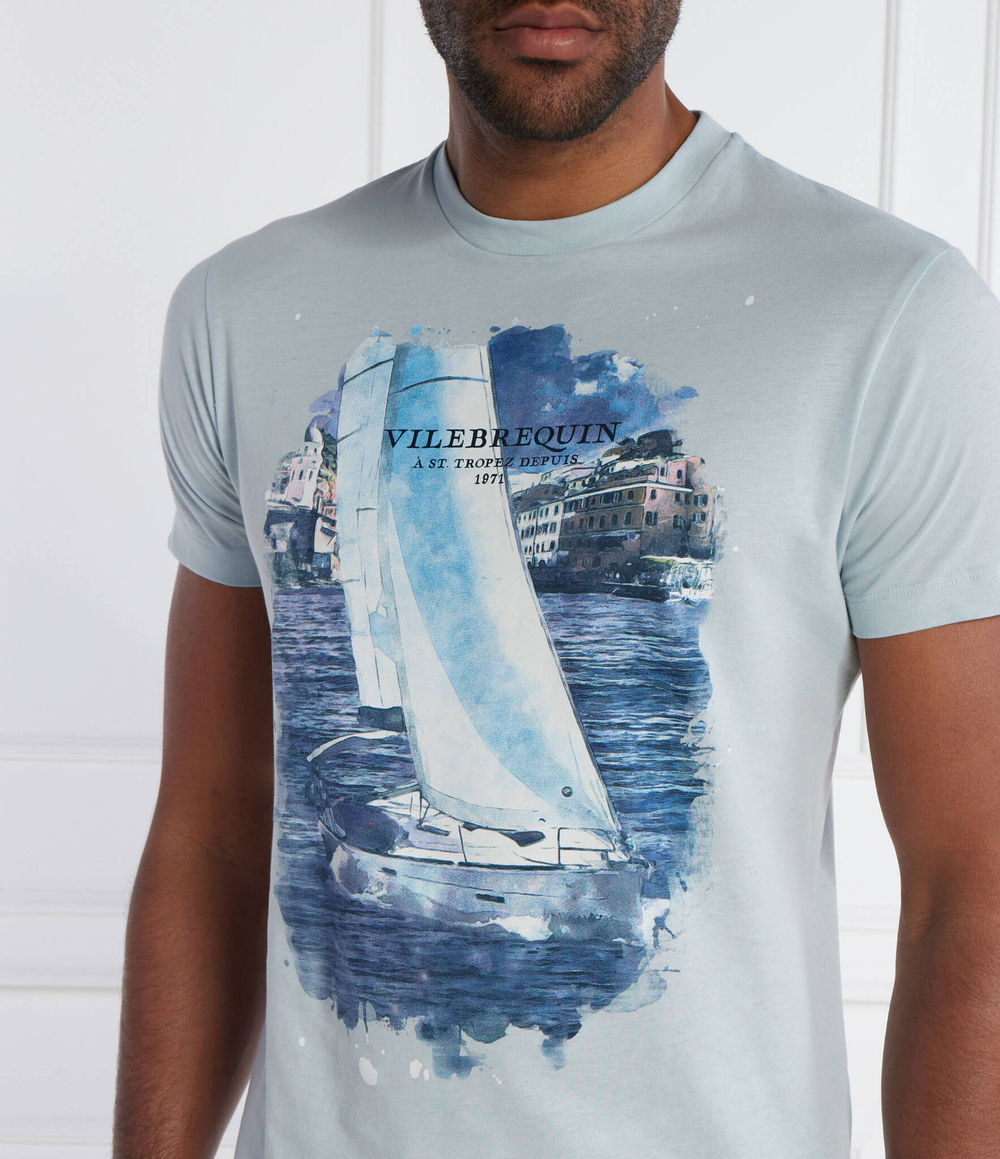 Футболка Vilebrequin - голубой(PTSAP382)