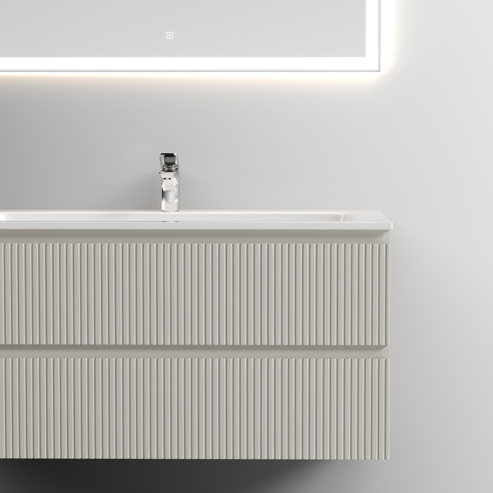 Тумба подвесная под раковину Sancos Snob T, Beige Soft 1195х445х500