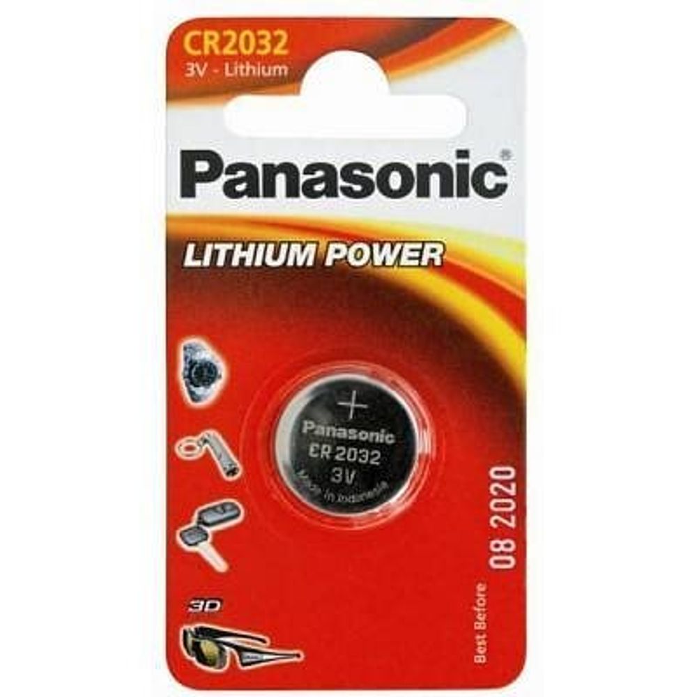 Батарейка Panasonic Lithium Power CR-2032 литиевая 1 шт