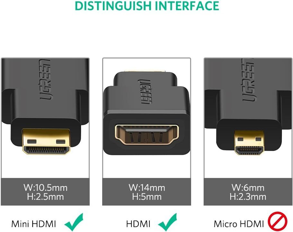 Переходник HDMI - mini HDMI UGREEN 20101