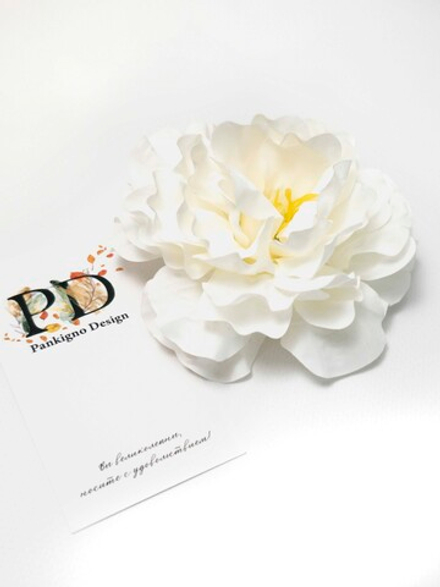 Заколка-зажим Pankigno Design с пионовидной розой