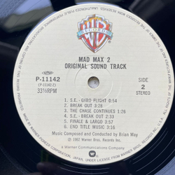 Винтажная виниловая пластинка LP Brian May Mad Max 2 Безумный Макс 2 (Япония 1982) (Оби)