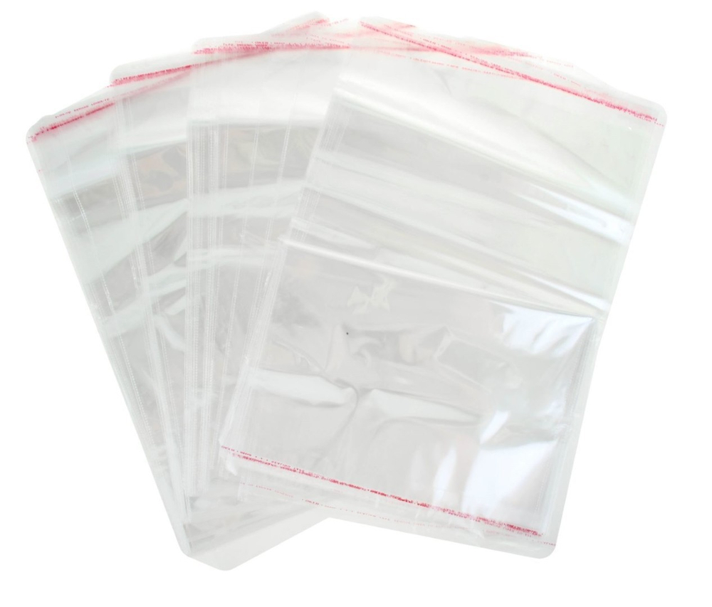 Пакеты БОПП с клеевым клапаном 12,5х16+3см 25мкм (100/1000шт)