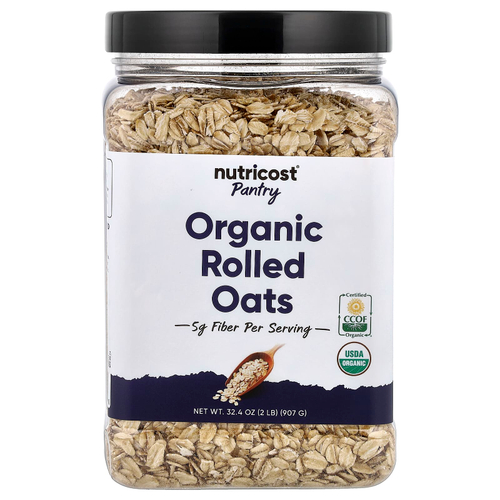 Nutricost, Pantry, органические овсяные хлопья, 907 г (32,4 унции)