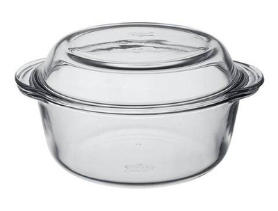 Форма жаропрочная круглая с крышкой 2000мл "Borcam"