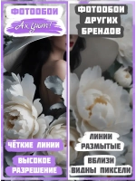 Объемные 3D Фотообои белые цветы и девушка в шляпе