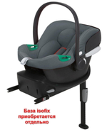 Коляска Cybex Balios S Lux SLV complete Aton B2 Steel Grey 3 в 1 Stone Grey с дождевиками