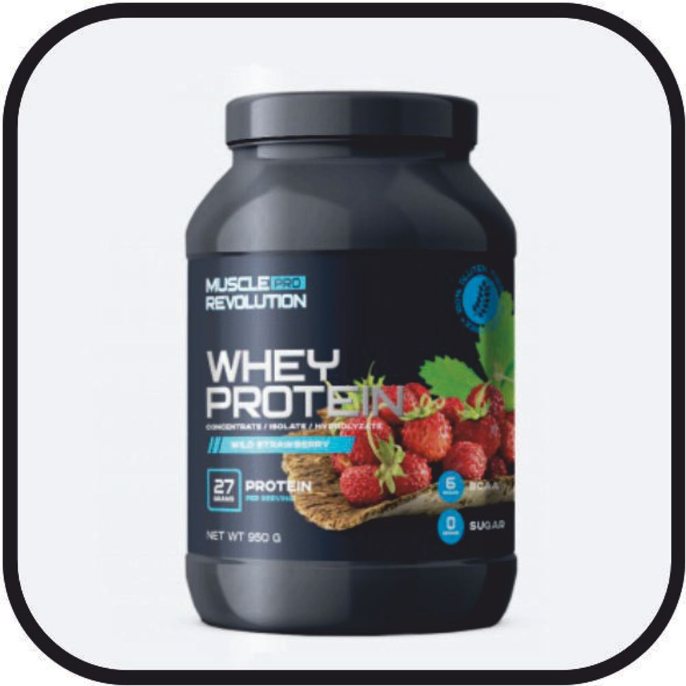 Протеин MPR Whey protein банка, 950 г земляника,