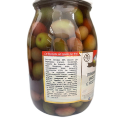 Оливки МИКС АССОРТИ с косточкой, 900 гр., Bella Contadina, Италия
